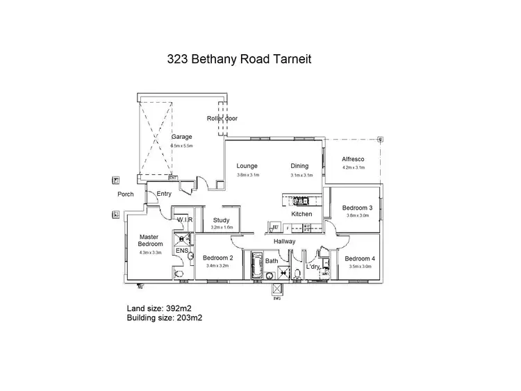 Floorplan of Homely house listing, 323 Bethany Road, Tarneit VIC 3029