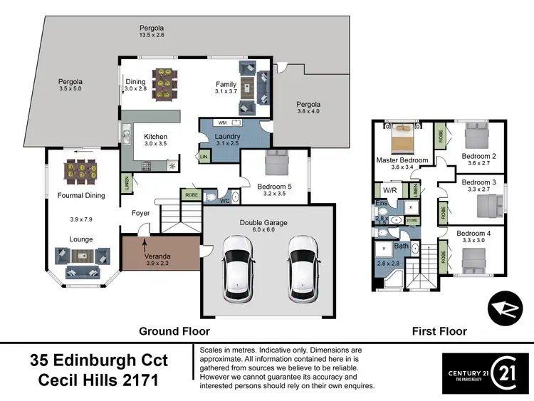 Floorplan of Homely house listing, 35 Edinburgh Circuit, Cecil Hills NSW 2171