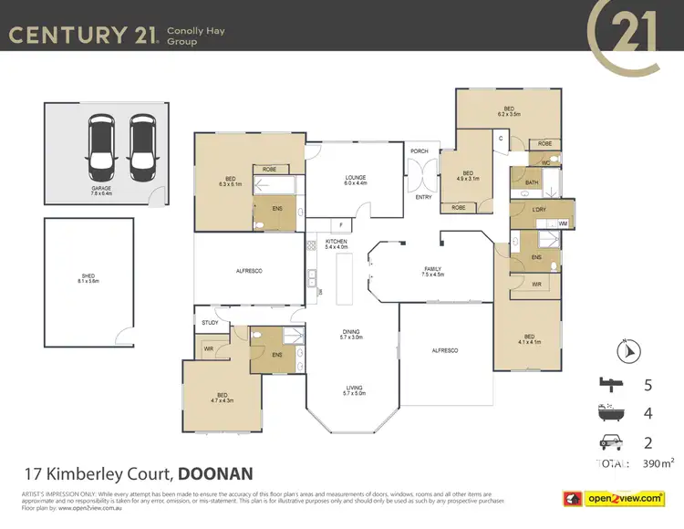 Floorplan of Homely house listing, 17 Kimberley Court, Doonan QLD 4562