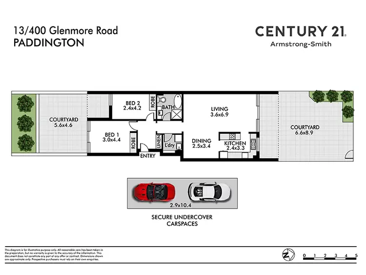 Floorplan of Homely apartment listing, 13/400 Glenmore Road, Paddington NSW 2021