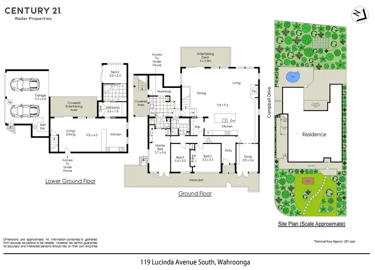 Floorplan of Homely house listing, 119 Lucinda Avenue, Wahroonga NSW 2076
