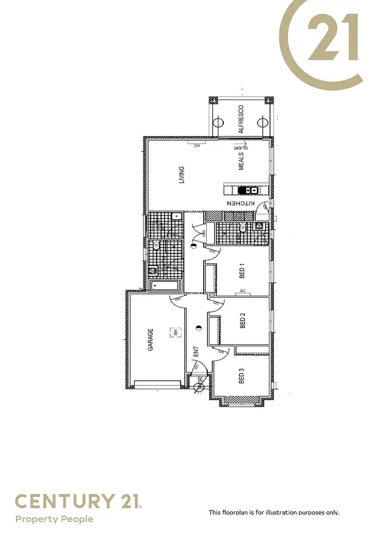 Floorplan of Homely house listing, 3 Cognata Street, Munno Para SA 5115