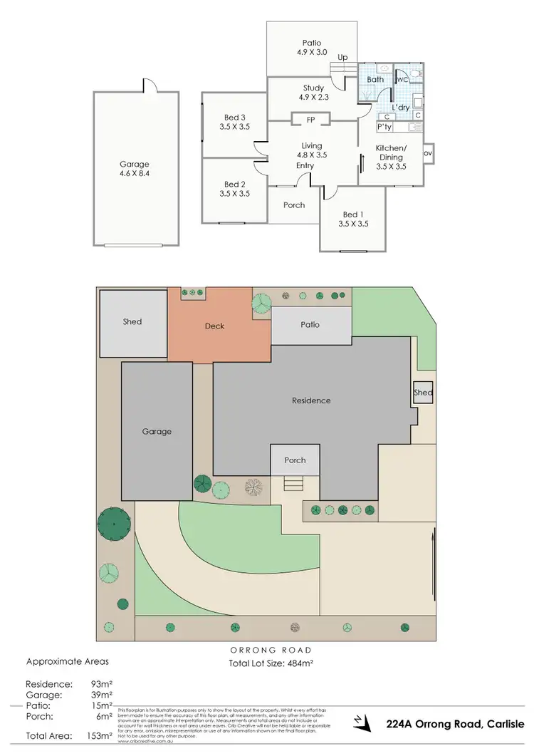 Floorplan of Homely house listing, 224A Orrong Road, Carlisle WA 6101
