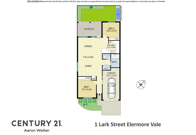 Floorplan of Homely villa listing, 1 Lark Street, Elermore Vale NSW 2287
