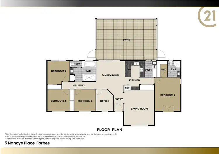 Floorplan of Homely rural property listing, 5 Nancye Place, Forbes NSW 2871