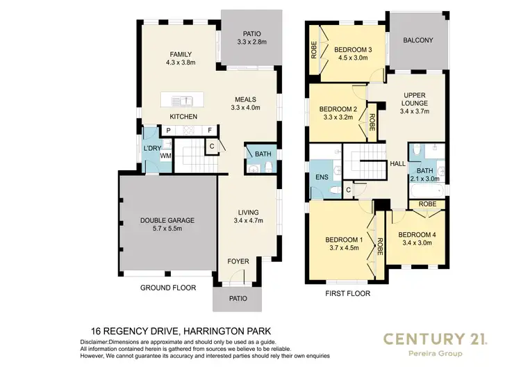 Floorplan of Homely house listing, 16 Regency Drive, Harrington Park NSW 2567