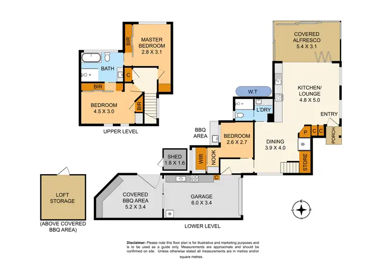 Floorplan of Homely townhouse listing, 2/7 Eggleton Rise, Rowville VIC 3178