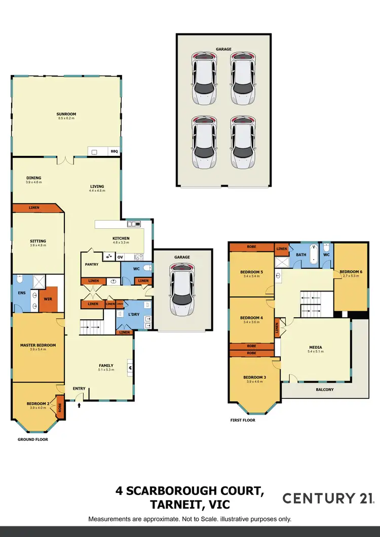 Floorplan of Homely house listing, 4 Scarborough Court, Tarneit VIC 3029