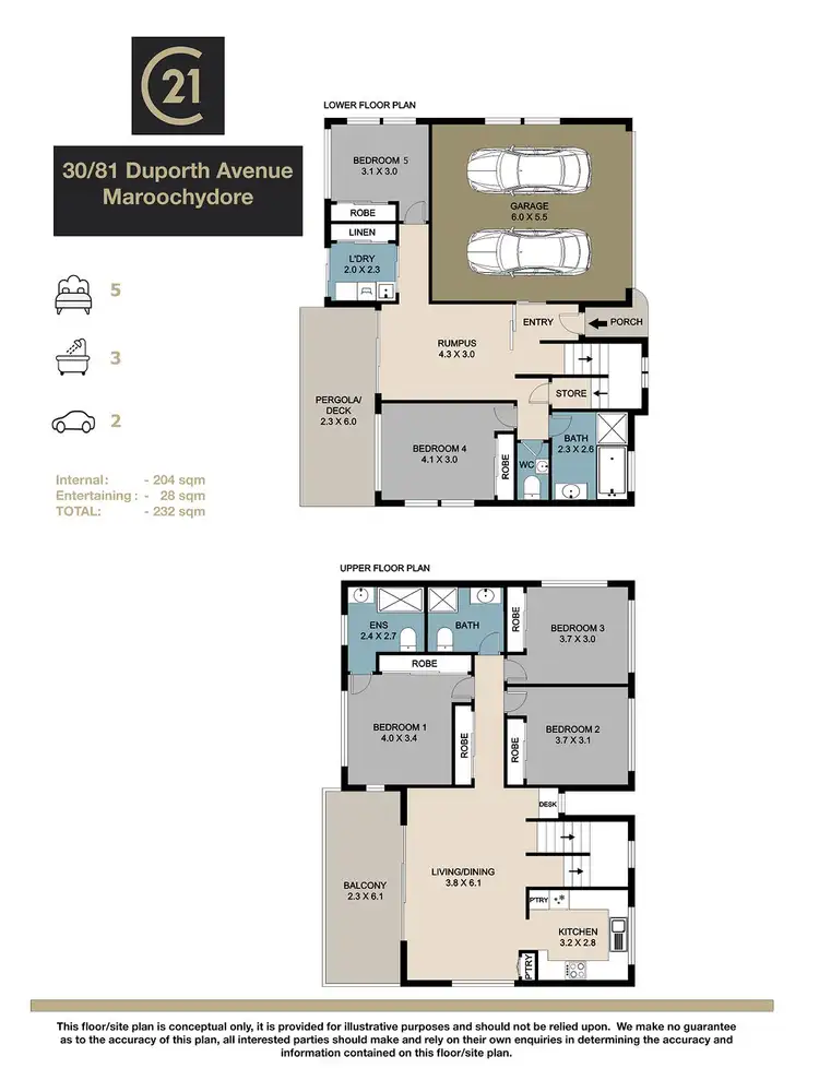 Floorplan of Homely townhouse listing, 30/81 Duporth Avenue, Maroochydore QLD 4558