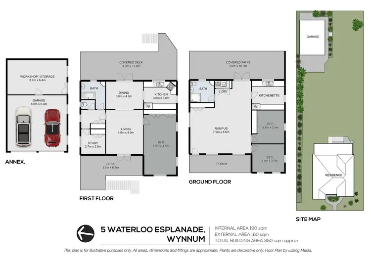 Floorplan of Homely house listing, 5 Waterloo Esplanade, Wynnum QLD 4178