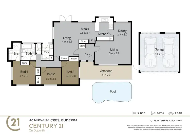 Floorplan of Homely house listing, 40 Nirvana Crescent, Buderim QLD 4556