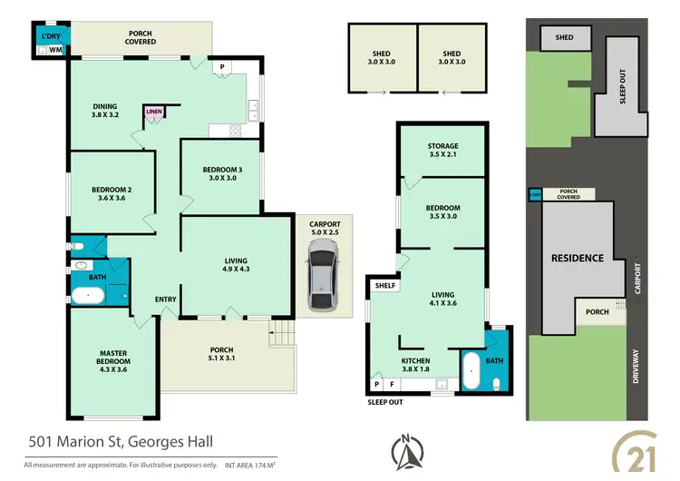 Floorplan of Homely house listing, 501 Marion Street, Georges Hall NSW 2198