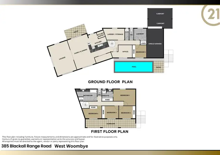 Floorplan of Homely rural property listing, 385 Blackall Range Road, West Woombye QLD 4559