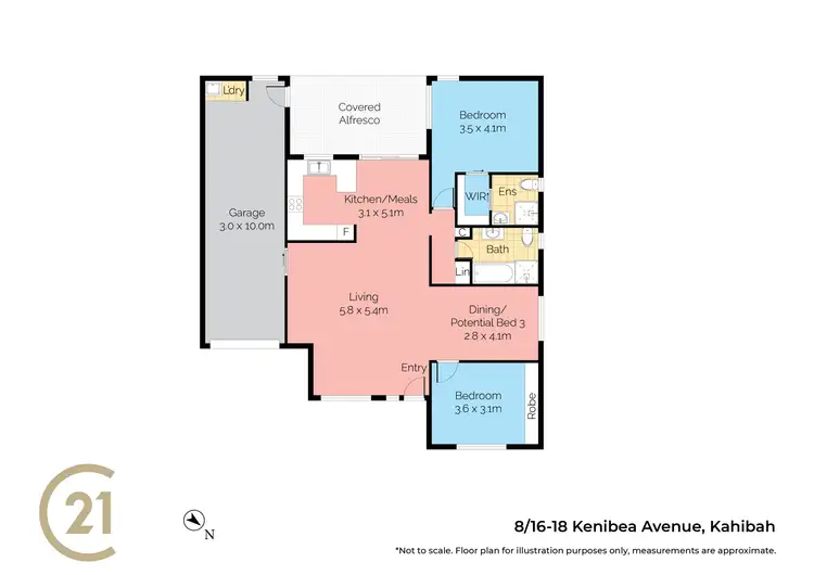 Floorplan of Homely villa listing, 8/16-18 Kenibea Avenue, Kahibah NSW 2290
