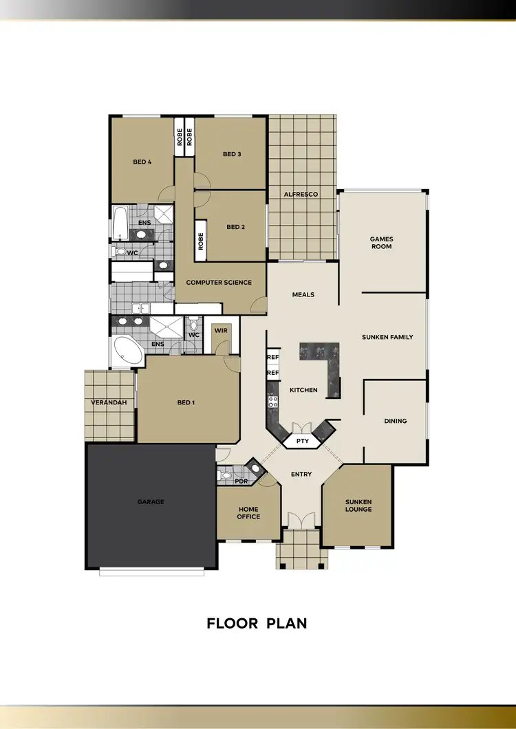 Floorplan of Homely house listing, 3 Portmarnock Circle, Halls Head WA 6210