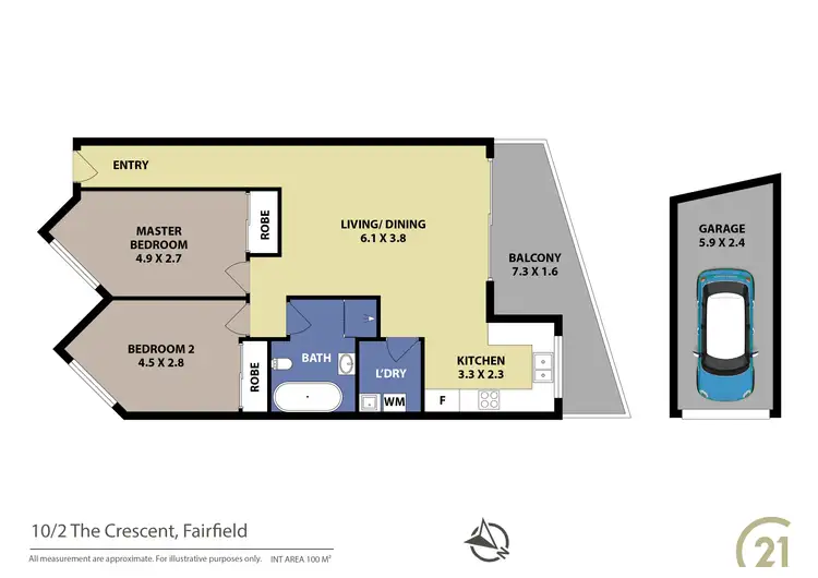 Floorplan of Homely unit listing, 10/2 The Crescent, Fairfield NSW 2165