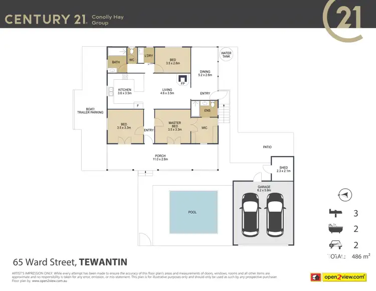 Floorplan of Homely house listing, 65 Ward Street, Tewantin QLD 4565