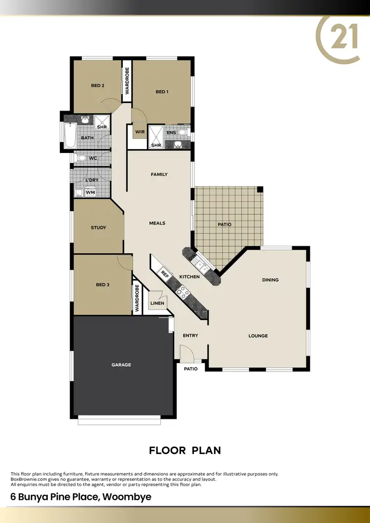 Floorplan of Homely house listing, 6 Bunya Pine Place, Woombye QLD 4559