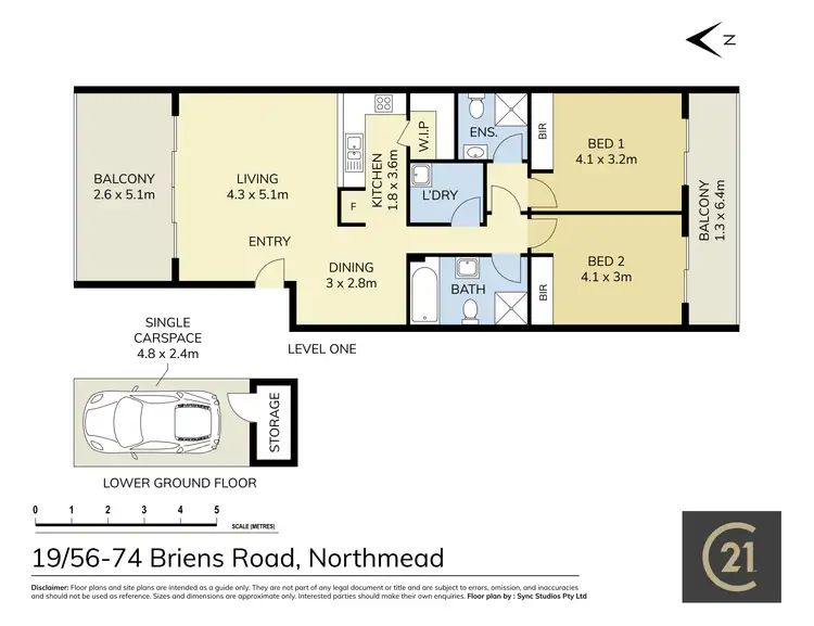 Floorplan of Homely unit listing, 19/56-74 Briens Road, Northmead NSW 2152