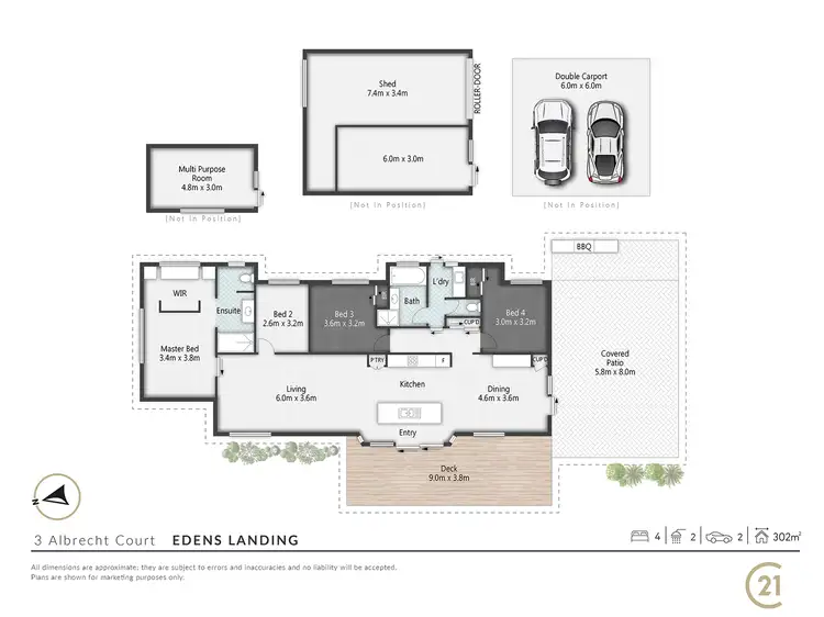 Floorplan of Homely house listing, 3 Albrecht Court, Edens Landing QLD 4207
