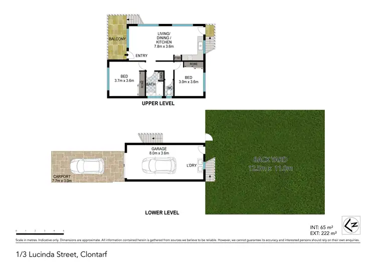 Floorplan of Homely unit listing, 1/3 Lucinda Street, Clontarf QLD 4019