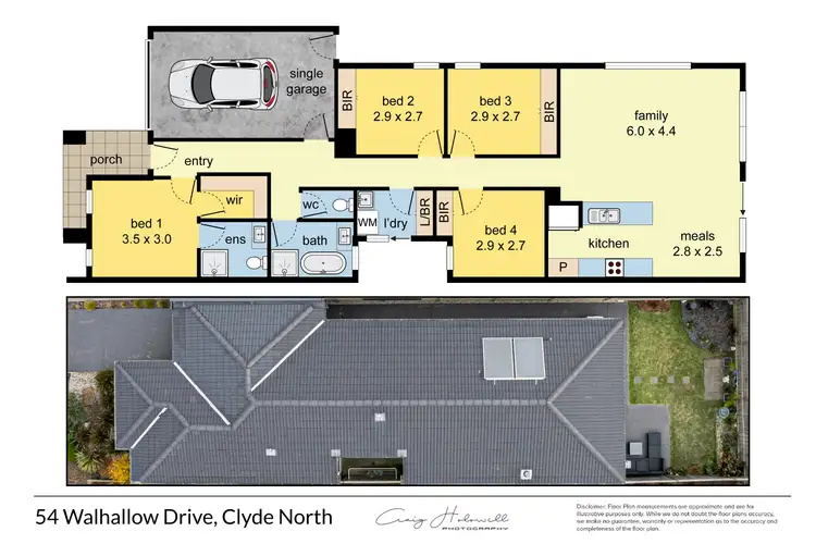 Floorplan of Homely house listing, 54 Walhallow Drive, Clyde North VIC 3978