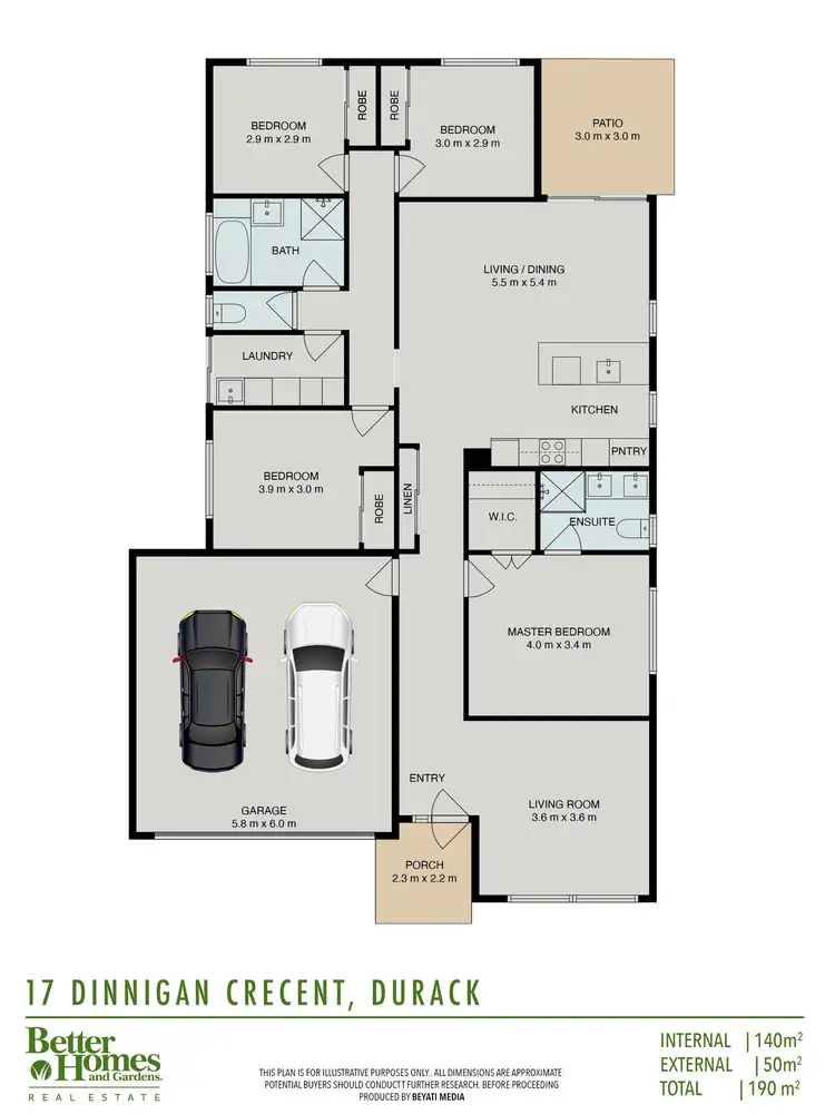 Floorplan of Homely house listing, 17 Dinnigan Crescent, Durack QLD 4077