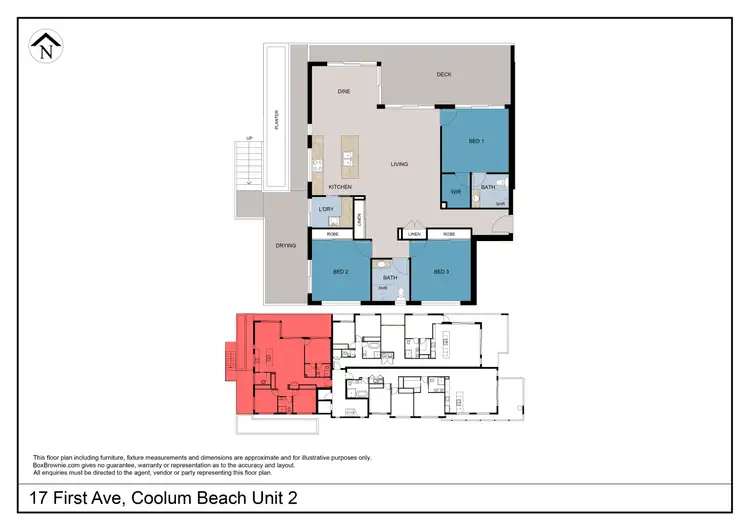 Floorplan of Homely apartment listing, 2/17 First Avenue, Coolum Beach QLD 4573