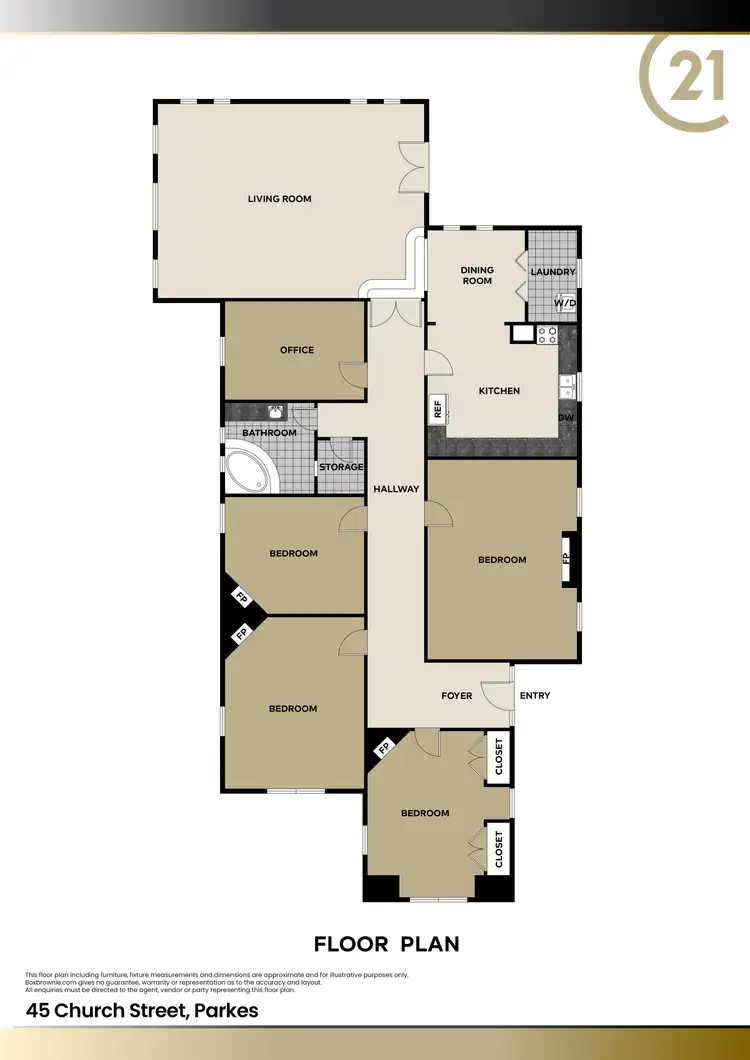 Floorplan of Homely house listing, 45 Church Street, Parkes NSW 2870