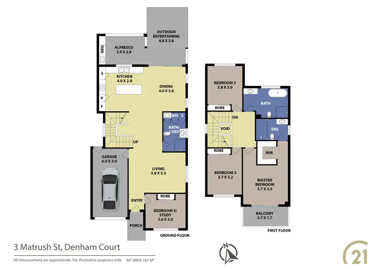Floorplan of Homely house listing, 3 Matrush Street, Denham Court NSW 2565