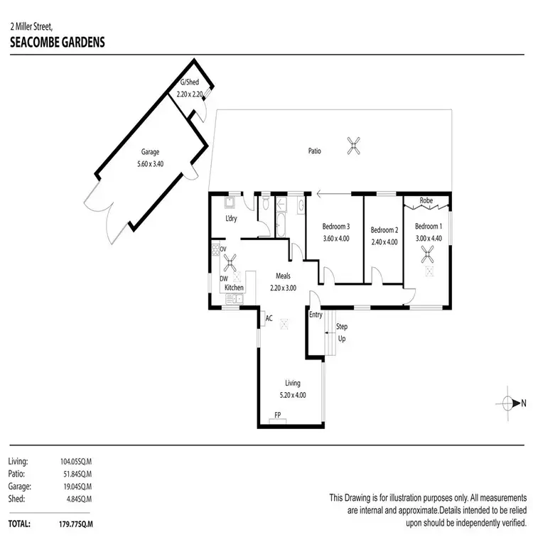 Floorplan of Homely house listing, 2 Miller Street, Seacombe Gardens SA 5047
