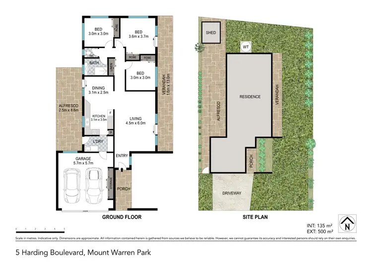 Floorplan of Homely house listing, 5 Harding Boulevard, Mount Warren Park QLD 4207