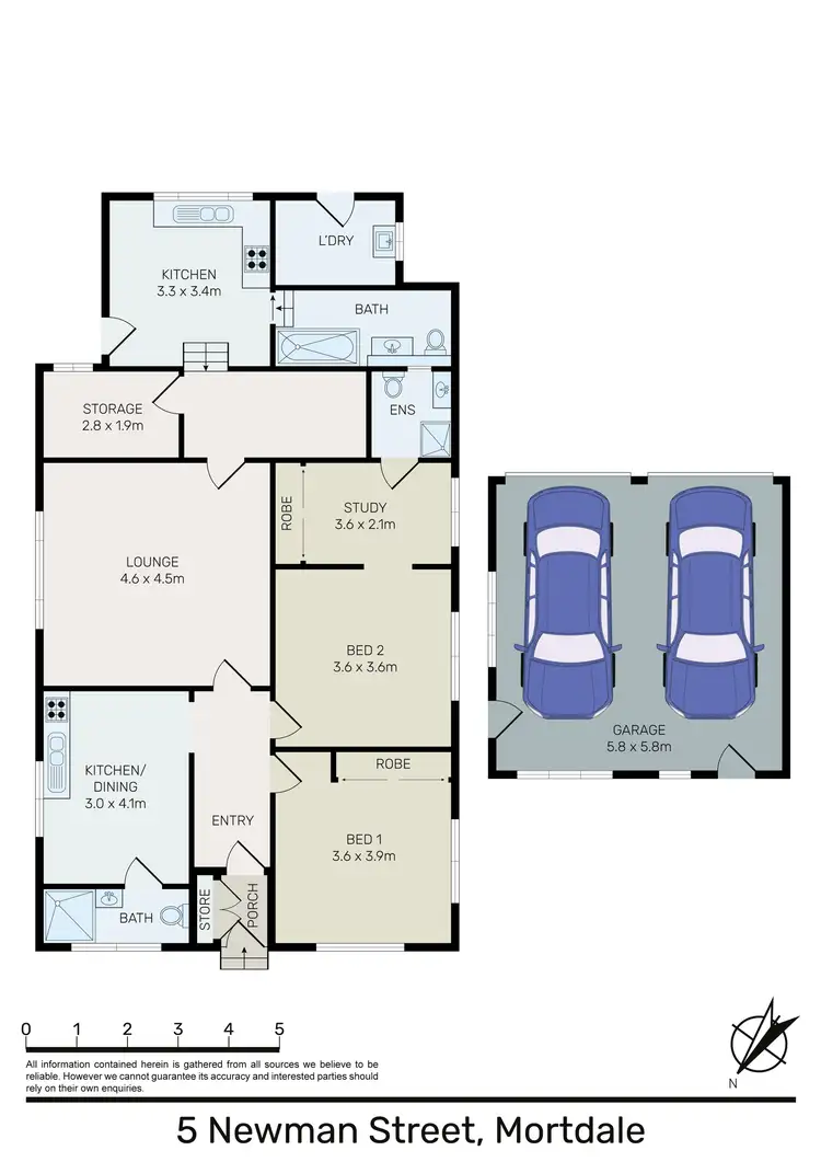 Floorplan of Homely house listing, 5 Newman Street, Mortdale NSW 2223