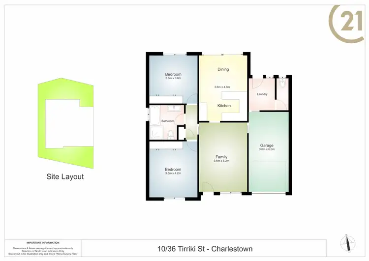 Floorplan of Homely villa listing, 10/36 Tirriki Street, Charlestown NSW 2290