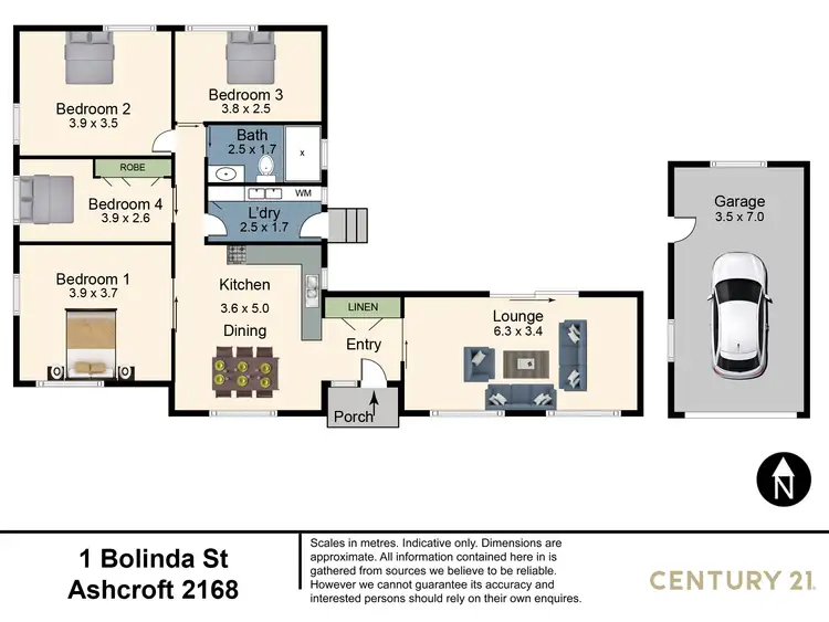 Floorplan of Homely house listing, 1 Bolinda Street, Busby NSW 2168
