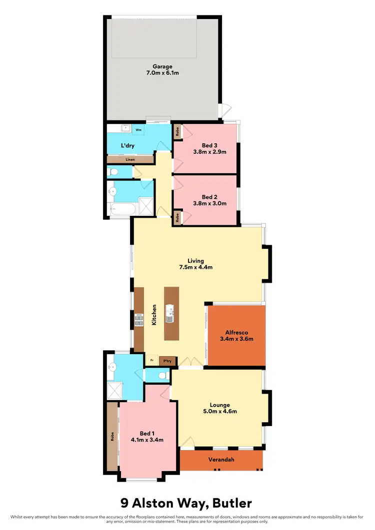 Floorplan of Homely house listing, 9 Alston Way, Butler WA 6036