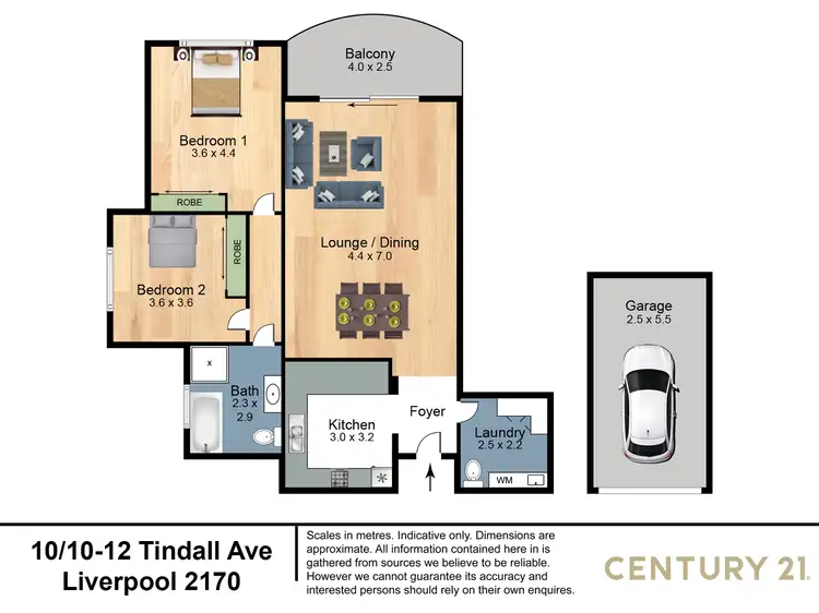 Floorplan of Homely unit listing, 10/10-12 Tindall Avenue, Liverpool NSW 2170