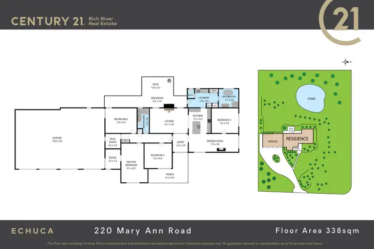 Floorplan of Homely house listing, 220 Mary Ann Road, Echuca VIC 3564