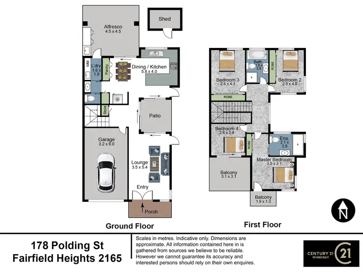 Floorplan of Homely semi-detached listing, 178 Polding street, Smithfield NSW 2164