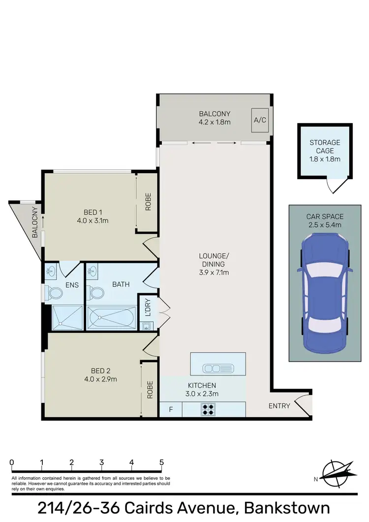 Floorplan of Homely apartment listing, 214/26 Cairds Avenue, Bankstown NSW 2200