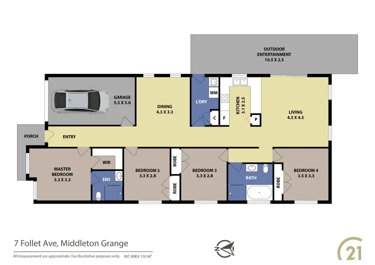 Floorplan of Homely house listing, 7 Follet Avenue, Middleton Grange NSW 2171