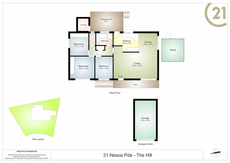 Floorplan of Homely house listing, 31 Nesca Parade, The Hill NSW 2300