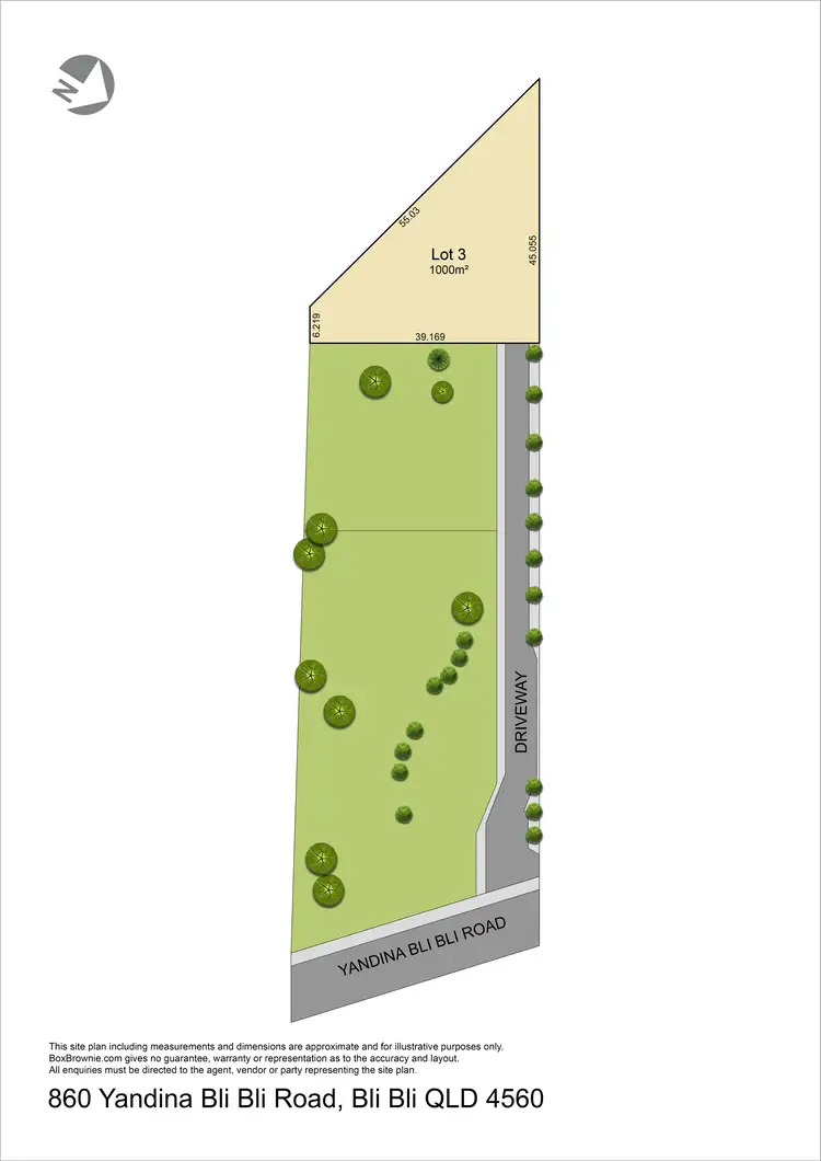Floorplan of Homely land listing, 860 Yandina Bli Bli Road, Bli Bli QLD 4560