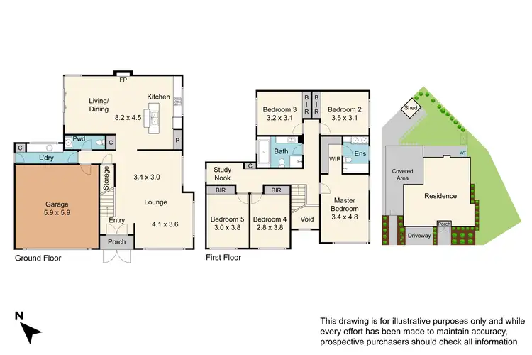 Floorplan of Homely house listing, 11 Chopard Avenue, Waterways VIC 3195