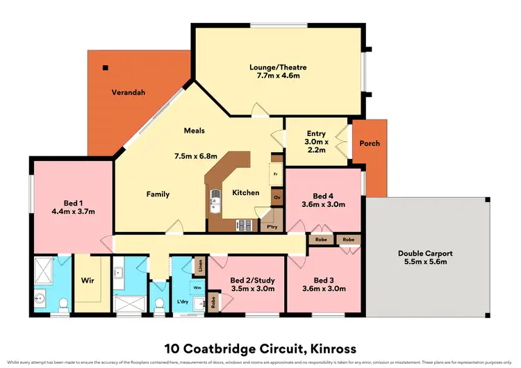 Floorplan of Homely house listing, 10 Coatbridge Circuit, Kinross WA 6028
