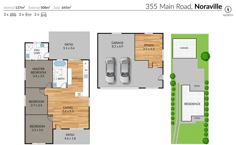 Floorplan of Homely house listing, 355 Main Road, Noraville NSW 2263