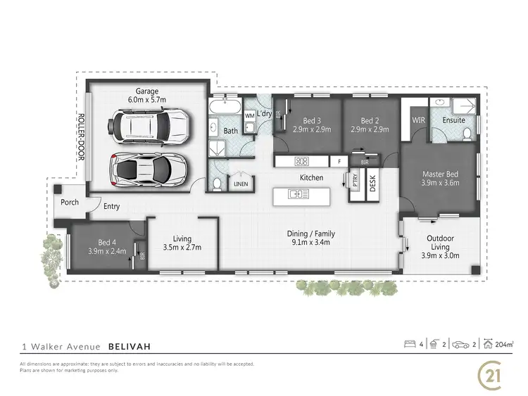 Floorplan of Homely house listing, 1 Walker Avenue, Belivah QLD 4207