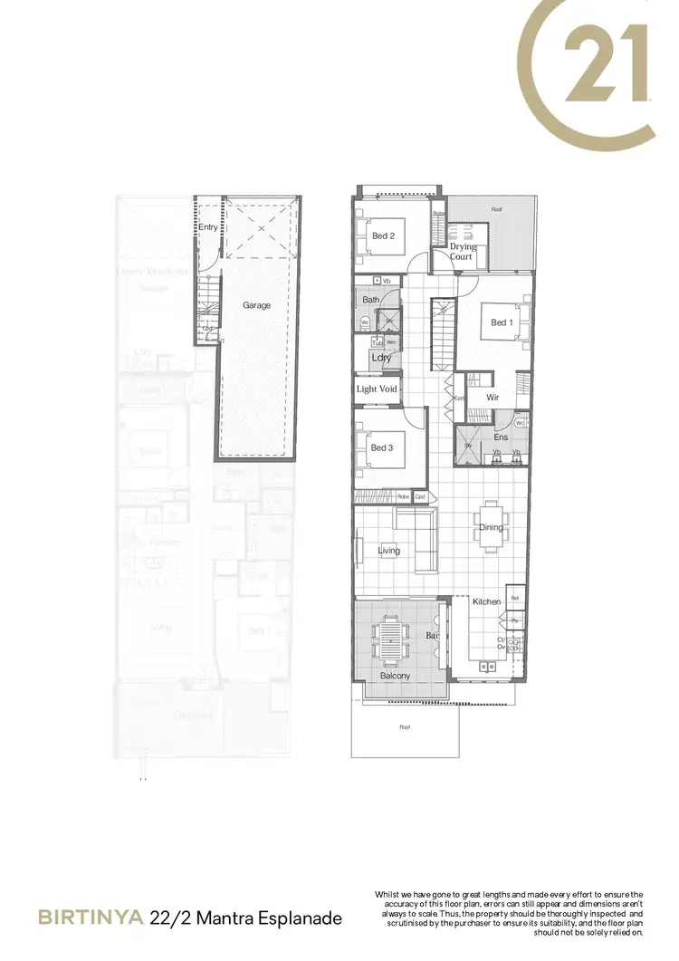 Floorplan of Homely unit listing, 22/2 Mantra Esplanade, Birtinya QLD 4575