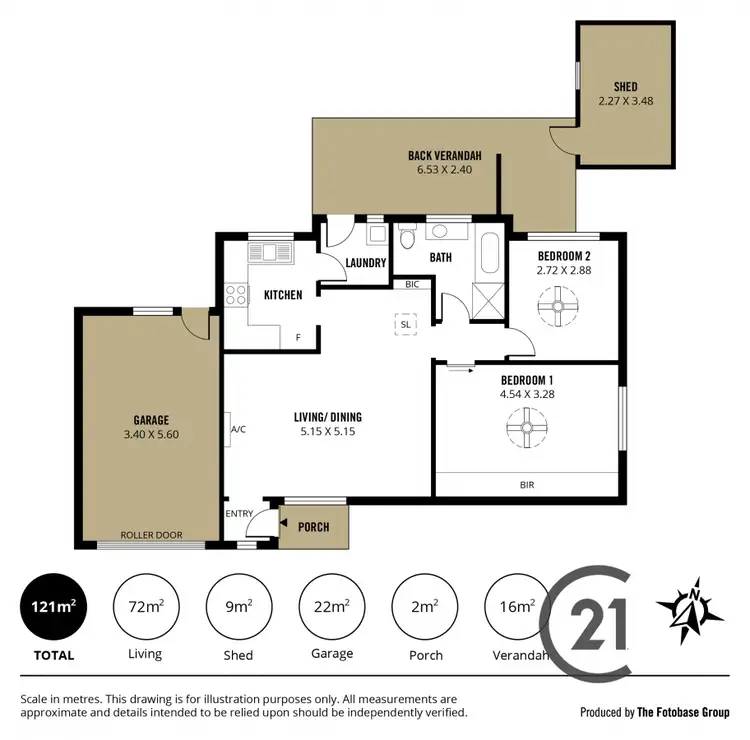 Floorplan of Homely unit listing, 2/13 Beachway Avenue, Semaphore Park SA 5019