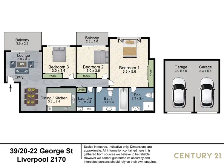 Floorplan of Homely unit listing, 39/20-22 George Street, Liverpool NSW 2170